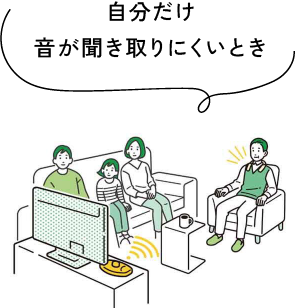 自分だけ音が聞き取りにくいとき